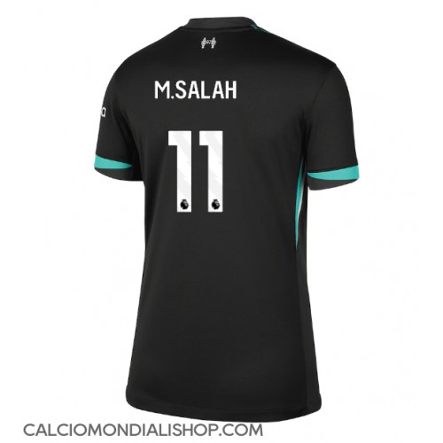 Maglie da calcio Liverpool Mohamed Salah #11 Seconda Maglia Femminile 2024-25 Manica Corta